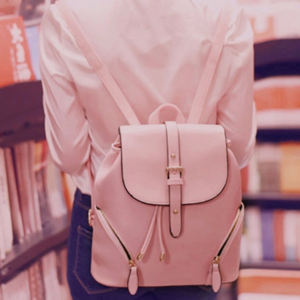 NEW Pink Bucket Backpack - Picture 7 of 8